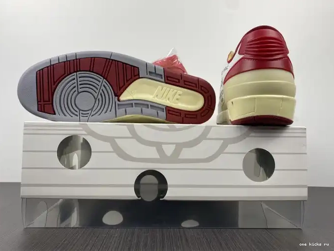 Rep Onekick 2 Retro DJ4375-106 Red White SP Off-White Low Jordan 0407